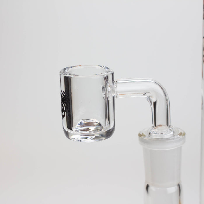9.5" XTREME 2-1n-1 straight tube glass Bong with honeycomb diffuser [XTR300] | Jupiter Grass