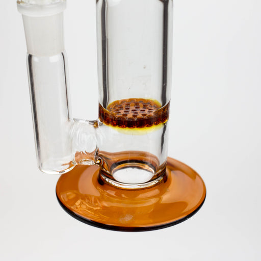 9.5" XTREME 2-1n-1 straight tube glass Bong with honeycomb diffuser [XTR300] | Jupiter Grass
