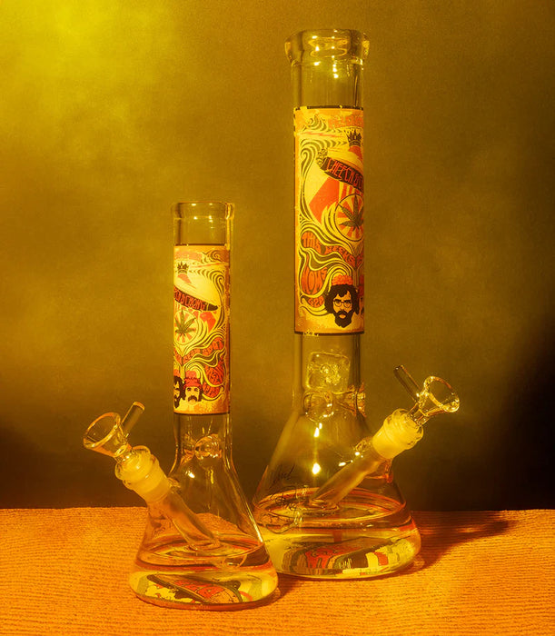 Cheech & Chong® Glass | 15" 7mm Thick 420 Mind Meld Water Pipe [CC167] | Jupiter Grass