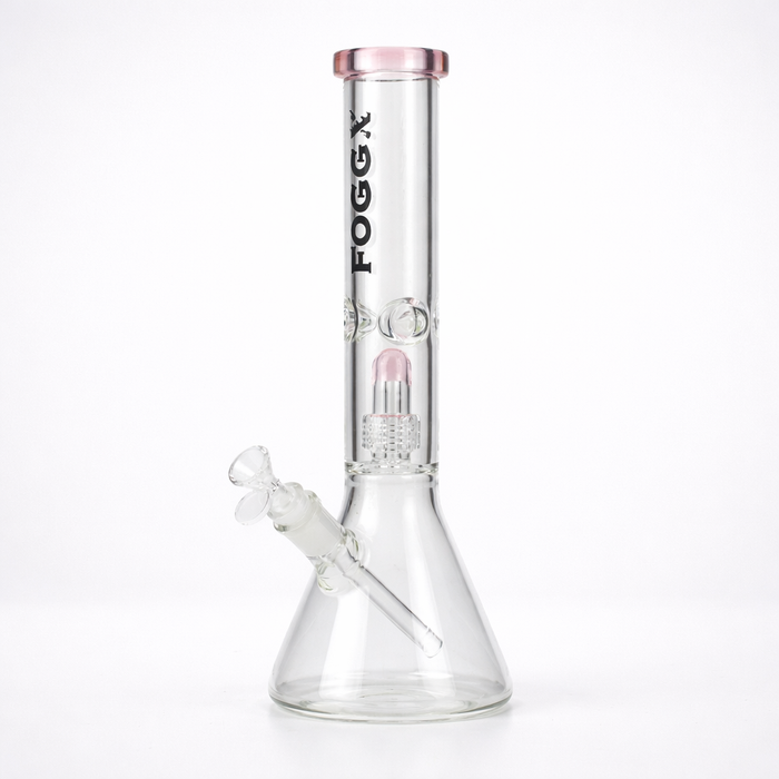 FOGGX | 14" Glass Water Pipe with Percolator [FT187] | Jupiter Grass