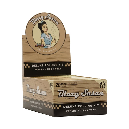 Blazy Susan | Unbleached Deluxe Rolling Kit  1-1/4″ box of 20 | Jupiter Grass