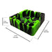 Herbhuggers | Premium Silicone Ashtray Featuring Center Tap Ash and Glassware Clearer with Accessory Organizing Slot Holders | Jupiter Grass