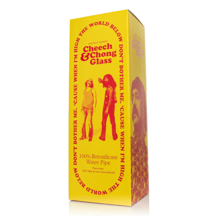 Cheech & Chong® Glass | 15" 7mm Thick Tie Dye Glow-in-the-Dark Water Pipe [CC169] | Jupiter Grass