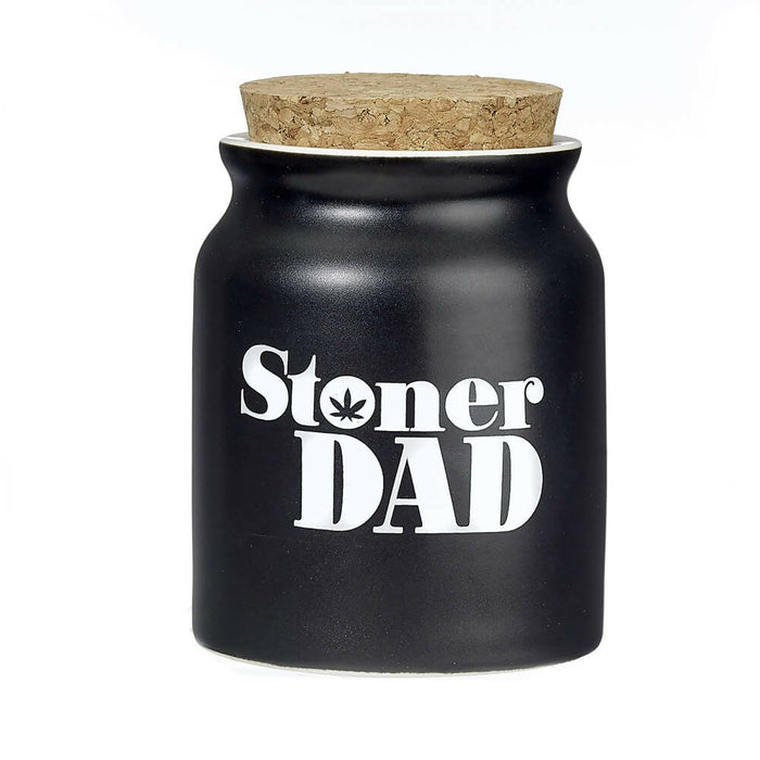 STONER DAD STASH JAR - WHITE LETTERS | Jupiter Grass