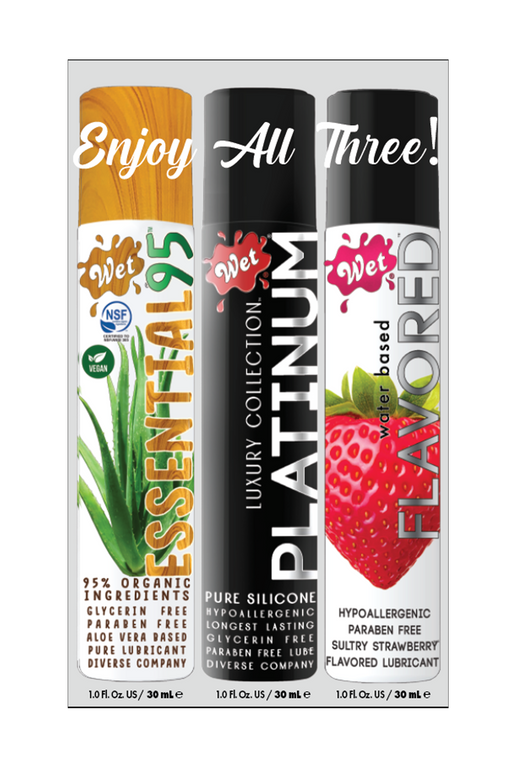 3 PACK SAMPLER (1OZ ESSENTIAL95, PLATINUM, STRAWBERRY) 1 Fl. Oz./30mL x 3