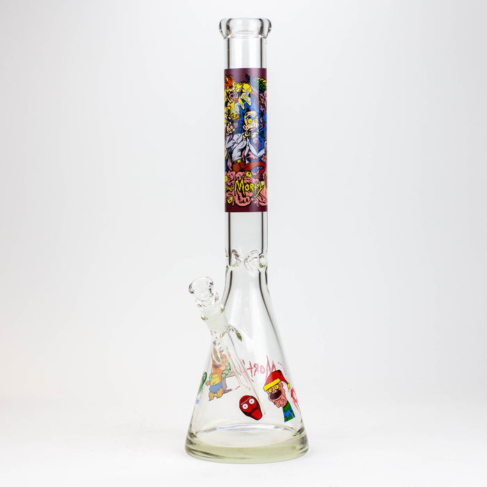 20" RM decal 7 mm glass water bong | Jupiter Grass