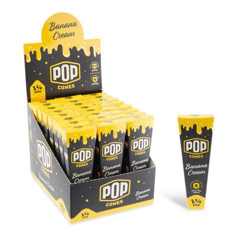 Pop Cones | 1 1/4 Pre-Rolled Cones with Flavor Tip – 6 Pack (24ct Display) | Jupiter Grass