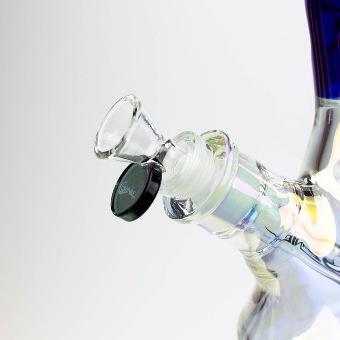 13" Genie electroplated glass beaker bong | Jupiter Grass