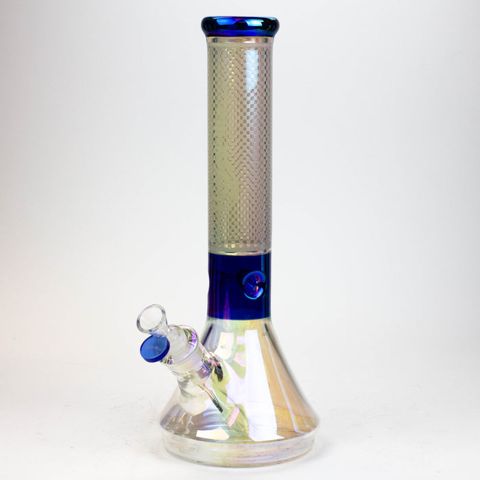 13" Genie electroplated glass beaker bong | Jupiter Grass