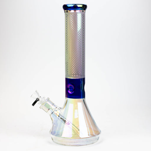 13" Genie electroplated glass beaker bong | Jupiter Grass