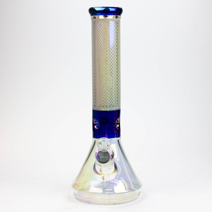 13" Genie electroplated glass beaker bong | Jupiter Grass