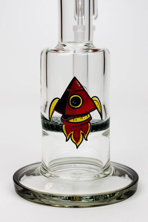 8" HAZE 2-in-1 Honeycomb diffuser Bent neck Dab Rig | Jupiter Grass