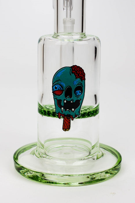 8" HAZE 2-in-1 Honeycomb diffuser Bent neck Dab Rig | Jupiter Grass