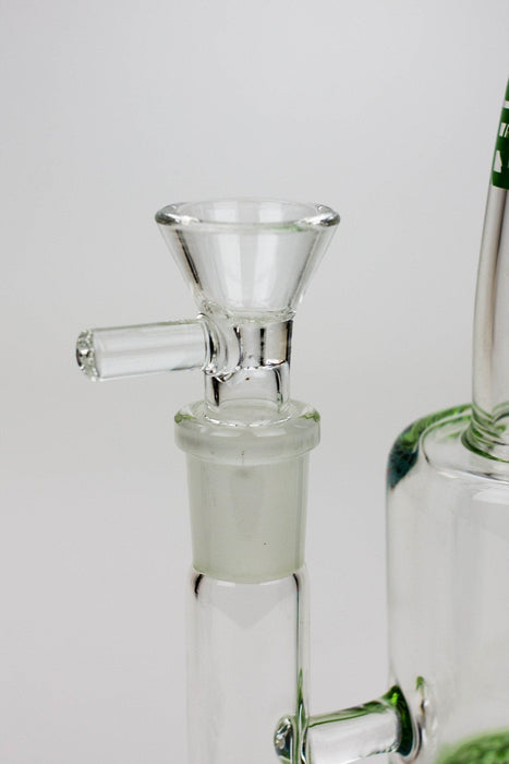 8" HAZE 2-in-1 Honeycomb diffuser Bent neck Dab Rig | Jupiter Grass