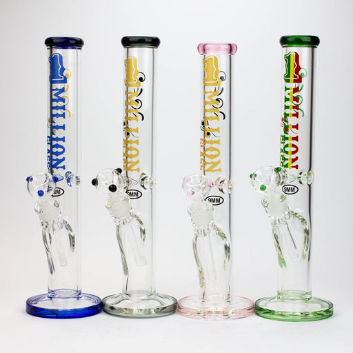 16" 1-MILLION Glass / 9mm / glass tube water bong [M004] | Jupiter Grass
