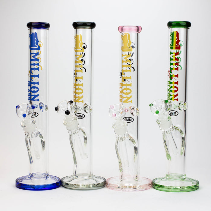 16" 1-MILLION Glass / 9mm / glass tube water bong [M004] | Jupiter Grass