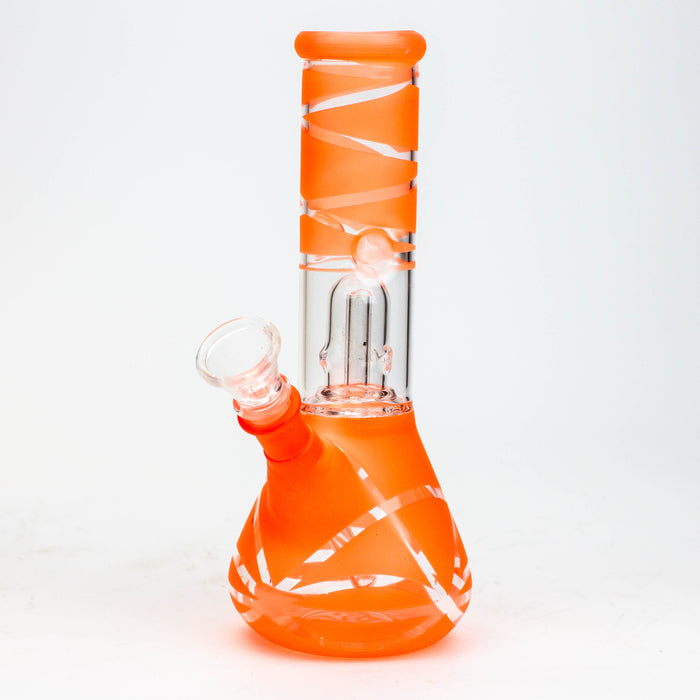 8" single dome percolator glass water bong | Jupiter Grass