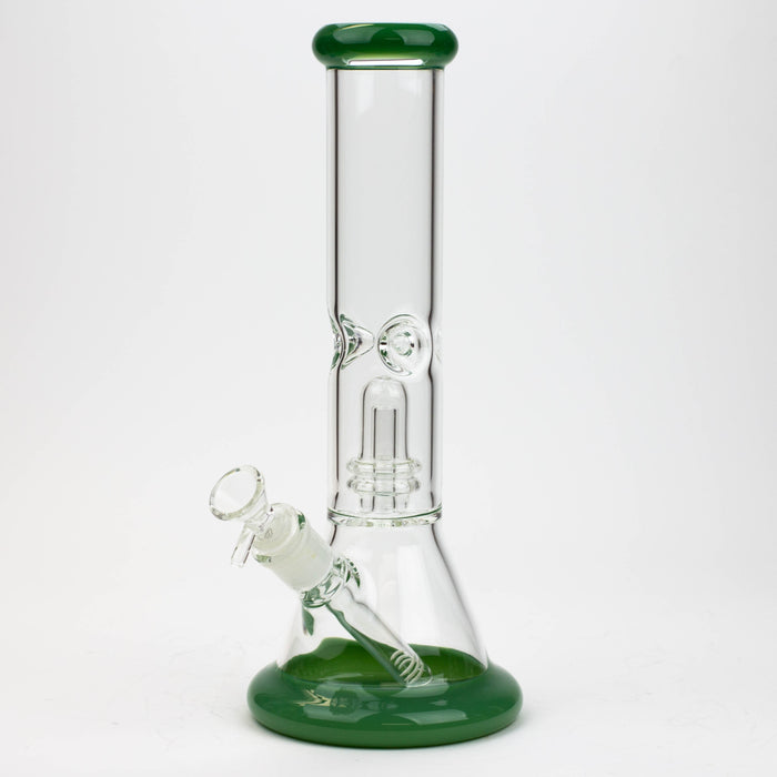 12" Color Bottom Glass Bong with shower head [C1503] | Jupiter Grass