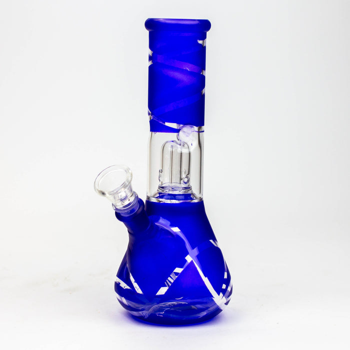 8" single dome percolator glass water bong | Jupiter Grass