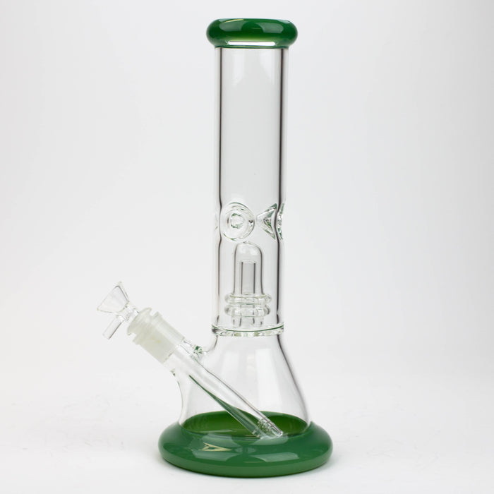 12" Color Bottom Glass Bong with shower head [C1503] | Jupiter Grass