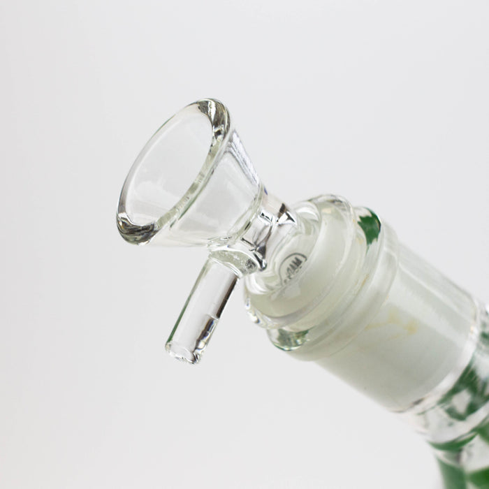 12" Color Bottom Glass Bong with shower head [C1503] | Jupiter Grass
