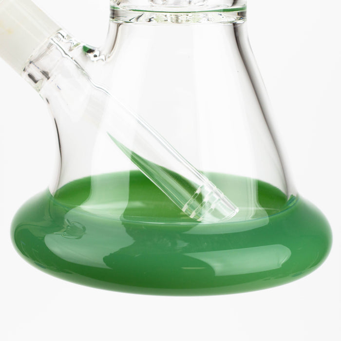 12" Color Bottom Glass Bong with shower head [C1503] | Jupiter Grass
