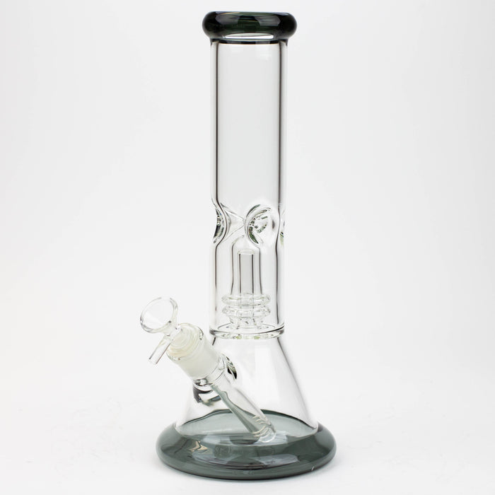 12" Color Bottom Glass Bong with shower head [C1503] | Jupiter Grass