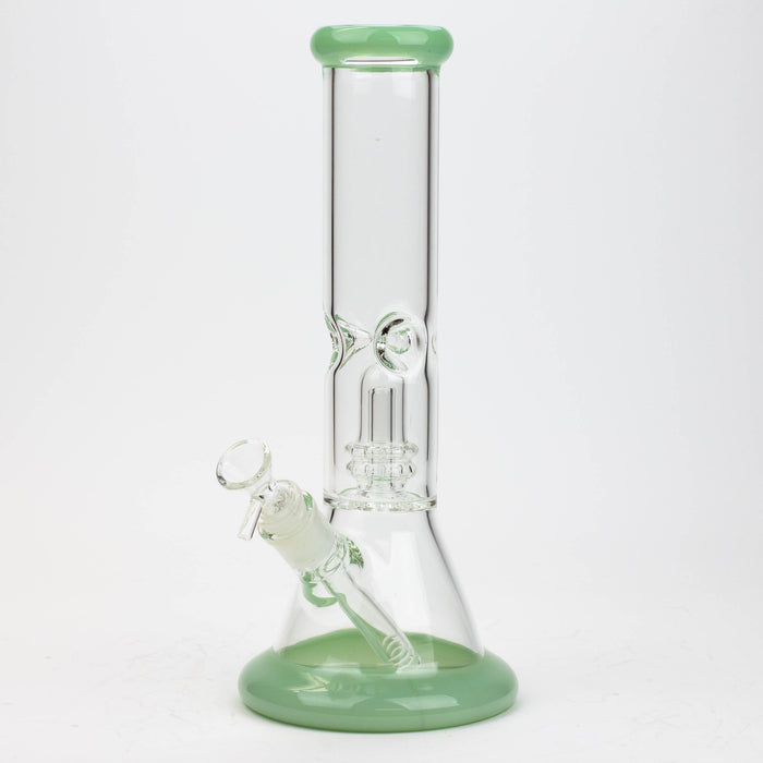 12" Color Bottom Glass Bong with shower head [C1503] | Jupiter Grass