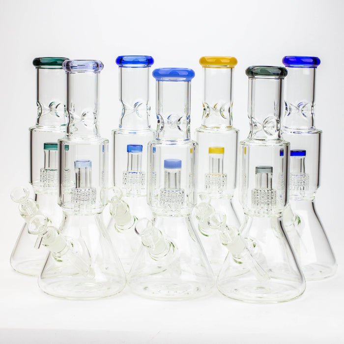 12" Glass Bong with shower head percolator [C2244] | Jupiter Grass