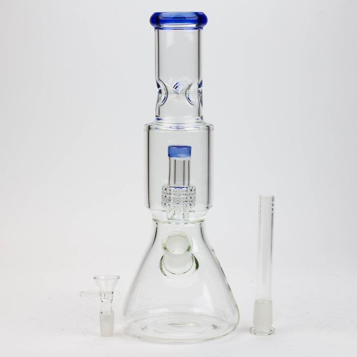 12" Glass Bong with shower head percolator [C2244] | Jupiter Grass