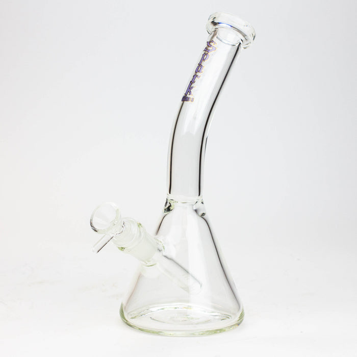 10" SPARK beaker thick glass bent neck water bong | Jupiter Grass