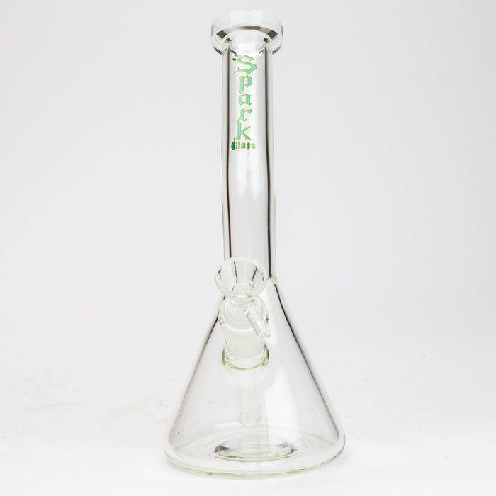 10" SPARK beaker thick glass bent neck water bong | Jupiter Grass