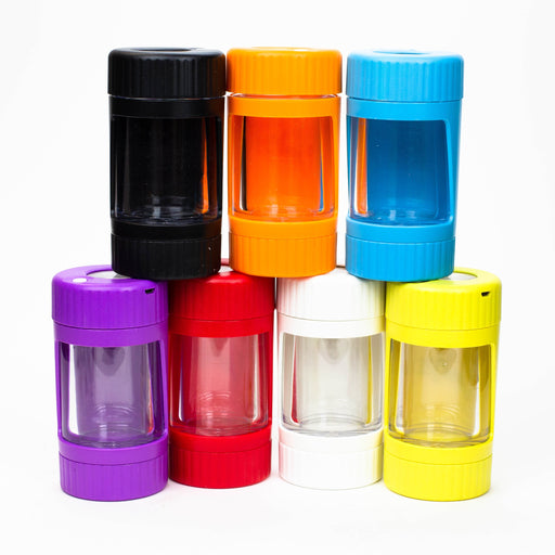 4-in-1 LED Magnify Jar with a grinder and one hitter | Jupiter Grass