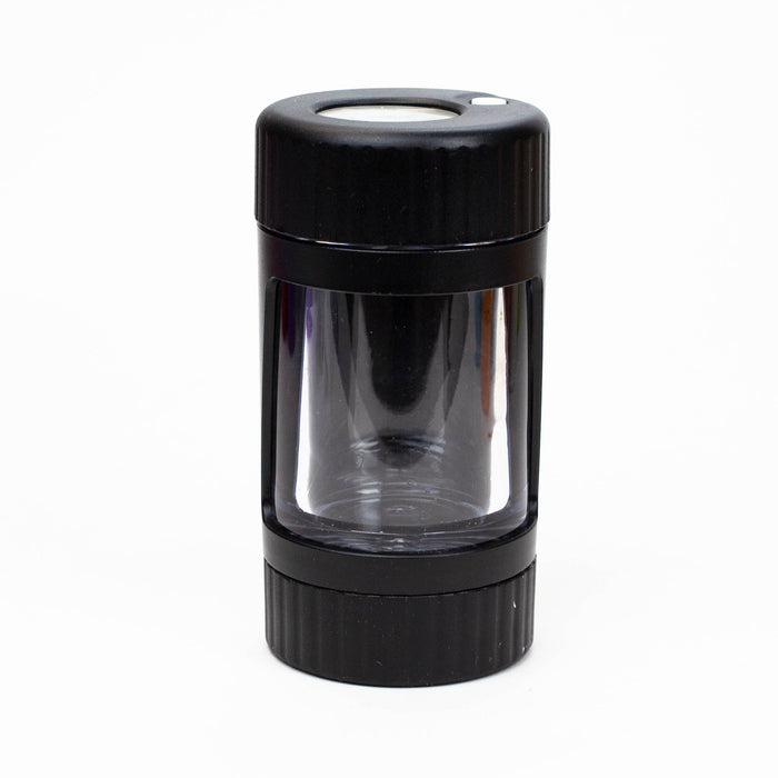 4-in-1 LED Magnify Jar with a grinder and one hitter | Jupiter Grass