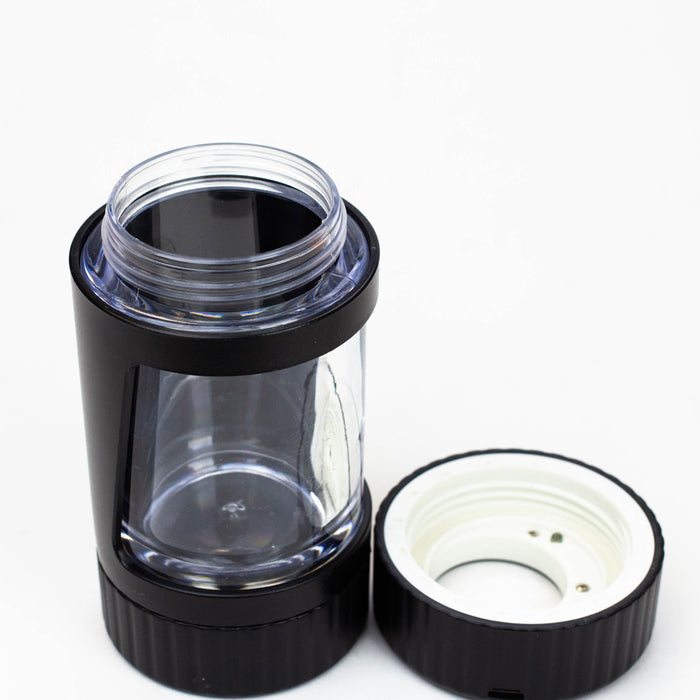 4-in-1 LED Magnify Jar with a grinder and one hitter | Jupiter Grass