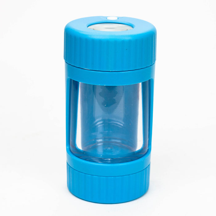 4-in-1 LED Magnify Jar with a grinder and one hitter | Jupiter Grass