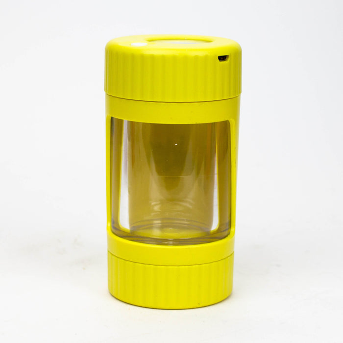 4-in-1 LED Magnify Jar with a grinder and one hitter | Jupiter Grass