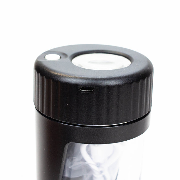 4-in-1 LED Magnify Jar with a grinder and one hitter | Jupiter Grass