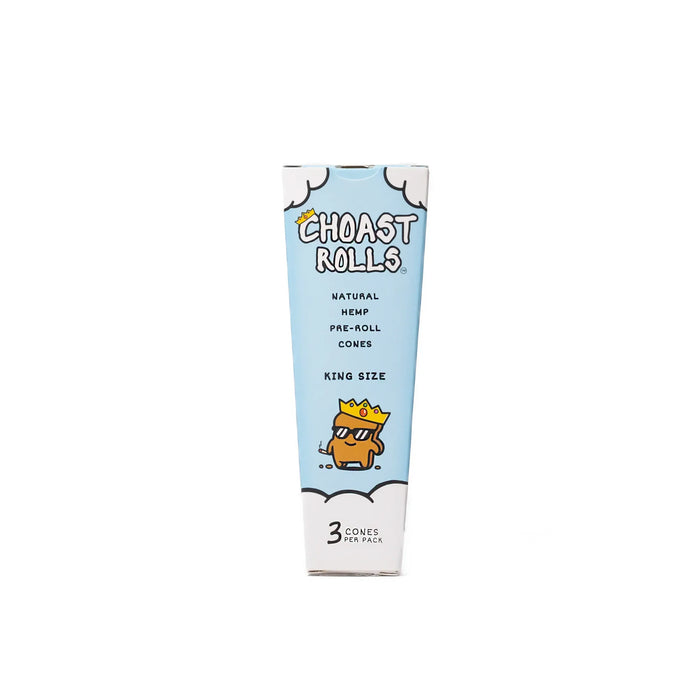 Choast Rolls | 3 Pack King Size Hemp Cones- 24 Packs Per Box | Made in France | Jupiter Grass