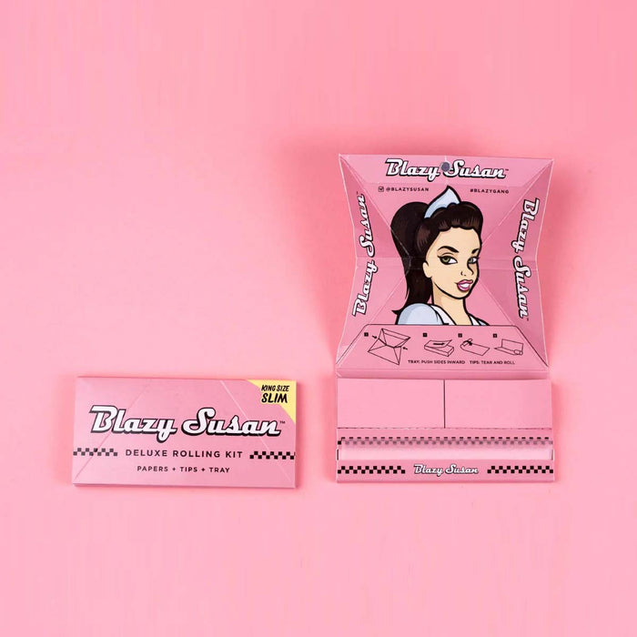 Blazy Susan | Pink Deluxe Rolling Kit King Size box of 20 | Jupiter Grass
