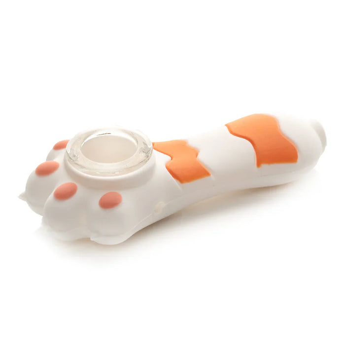 LIT® Silicone | 3.25" Cat Paw Hand Pipe [TS205W] | Jupiter Grass