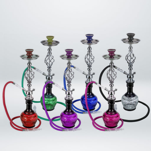 25" Twist Wrought Hookah [MD2202] | Jupiter Grass