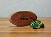 TBBC | Natural Hardwood oval Rolling Tray | Jupiter Grass