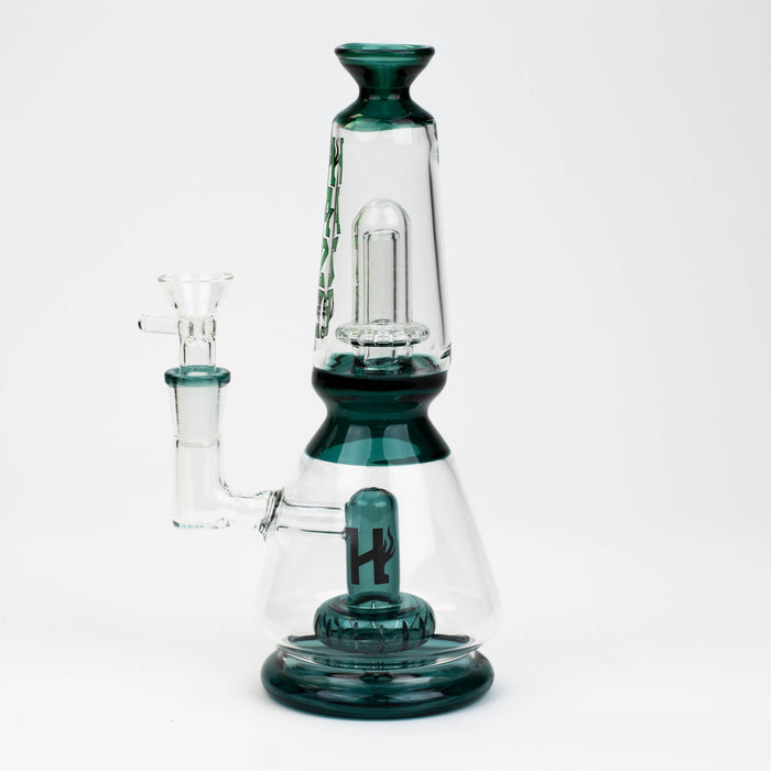 8.5" HAZE glass water bong with Showerhead percolator [HZ088] | Jupiter Grass