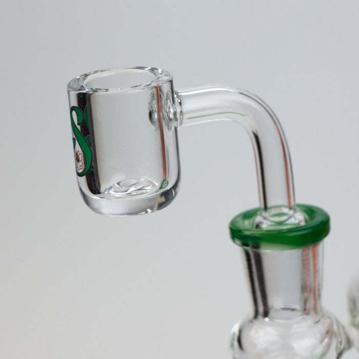 9" SOUL Glass 2-in-1 recycler bong [S2093] | Jupiter Grass