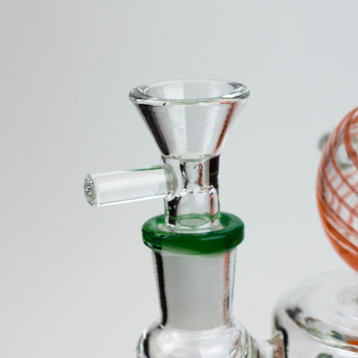 9" SOUL Glass 2-in-1 recycler bong [S2093] | Jupiter Grass