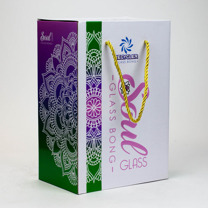 9" SOUL Glass 2-in-1 recycler bong [S2059] | Jupiter Grass