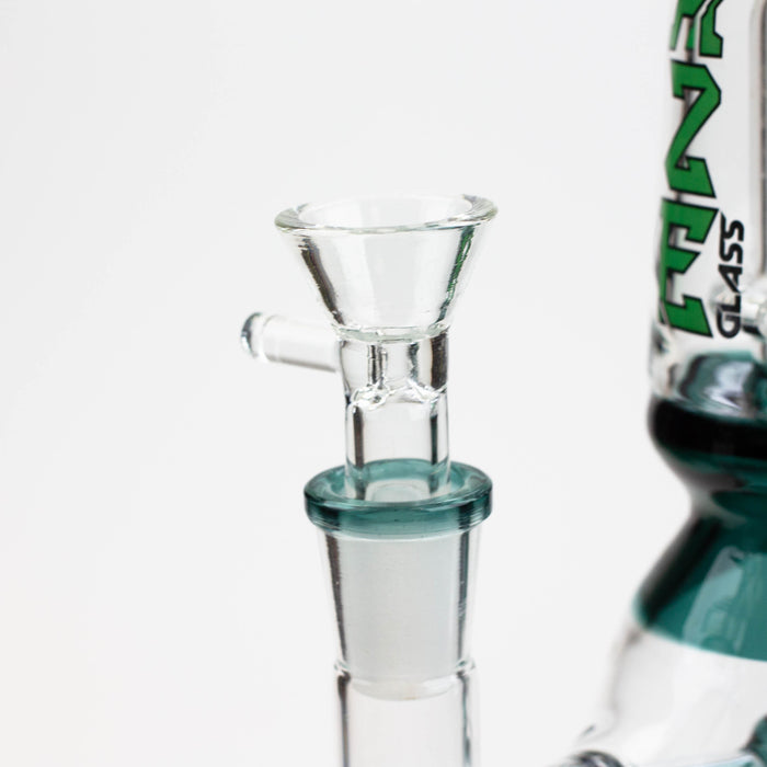 8.5" HAZE glass water bong with Showerhead percolator [HZ088] | Jupiter Grass