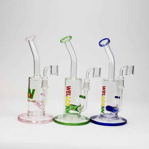 9" WellCann Inline diffuser Rig with Banger | Jupiter Grass