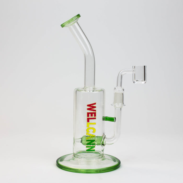 9" WellCann Inline diffuser Rig with Banger | Jupiter Grass